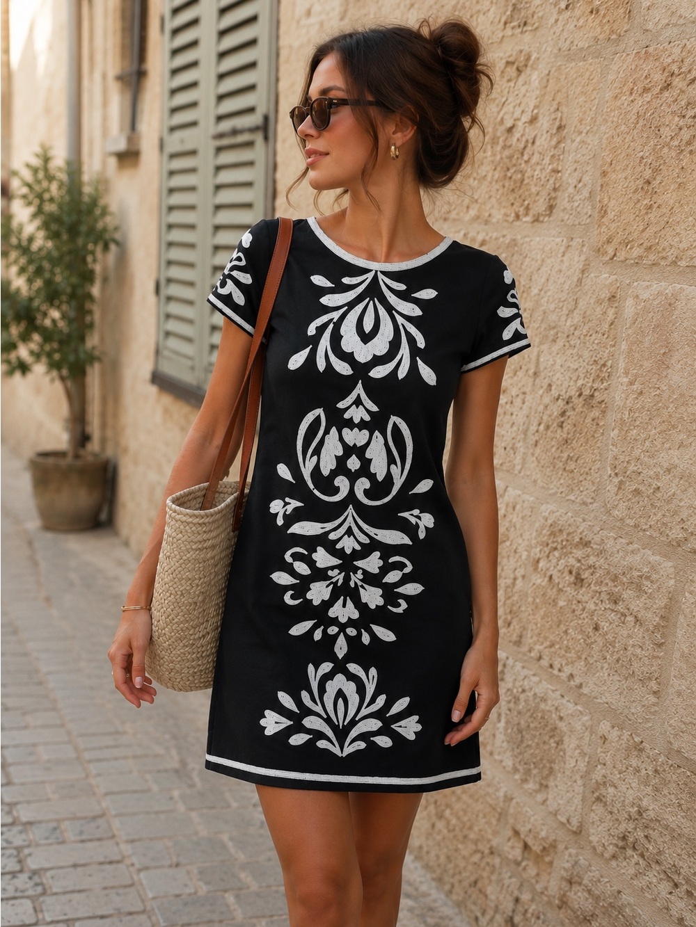 International Concepts Short Sleeve Shift Dress - XL
